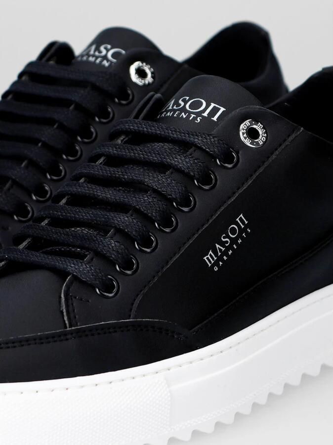 Mason Garments Lage Sneakers Heren Tia Nuovo Maat: 41 Materiaal: Leer Kleur: Zwart