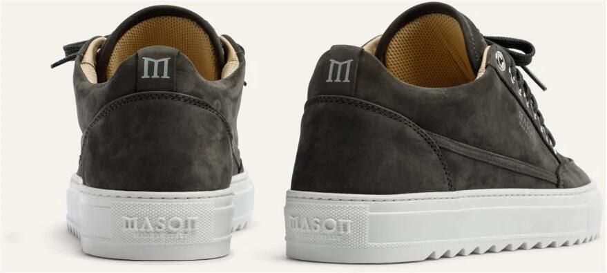 Mason Garments Lage Sneakers Heren Tia Nubuck Donkergrijs - Foto 5