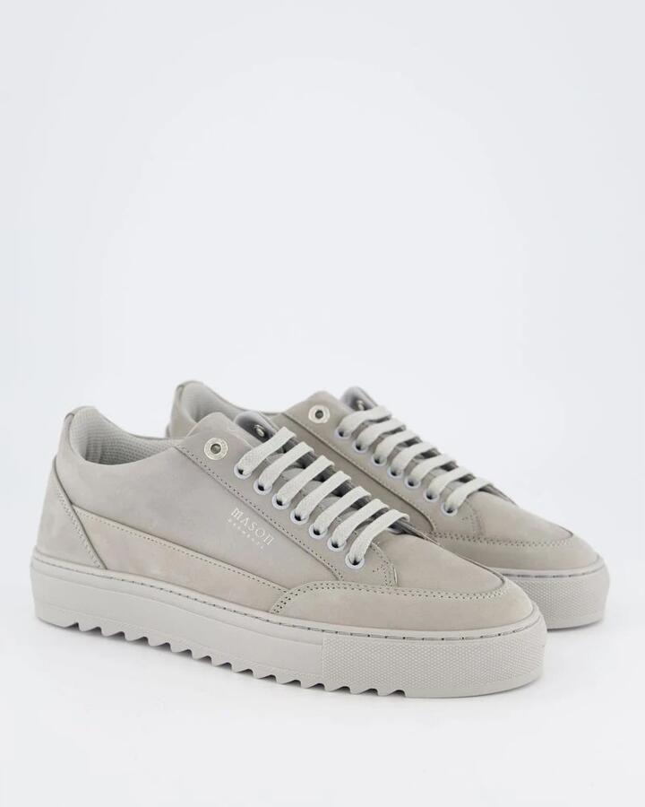 Mason Garments Lage Sneakers Heren Tia Tonale Suède Grijs - Foto 4