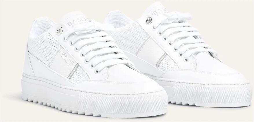 Mason Garments Lage Sneakers Heren Tia Sportiva Tonale Maat: 40 Materiaal: Leer Kleur: Wit