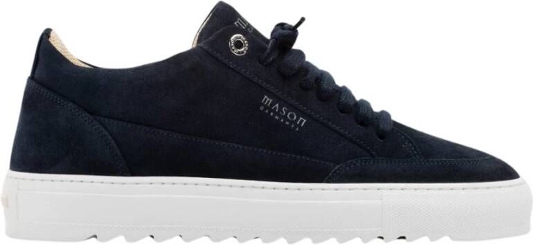 Mason Garments Lage Sneakers Heren Tia Nativo Maat: 44 Materiaal: Suède Kleur: Blauw