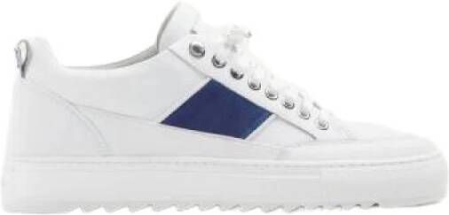 Mason Garments Sportivo Blue Leren Sneaker White Heren