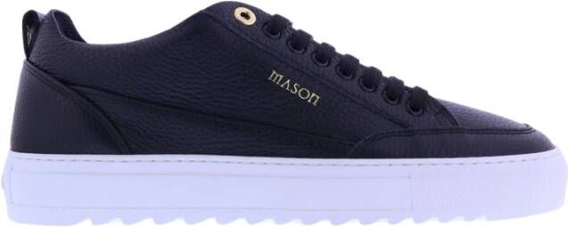 Mason Garments Tia Nubuck Zwarte Leren Sneakers Black Heren