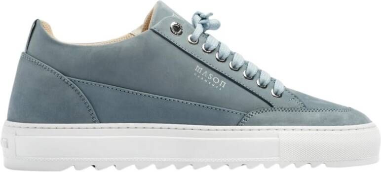 Mason Garments Lage Sneakers Heren Tia Originale Nuovo Maat: 41 Materiaal: Suède Kleur: Blauw