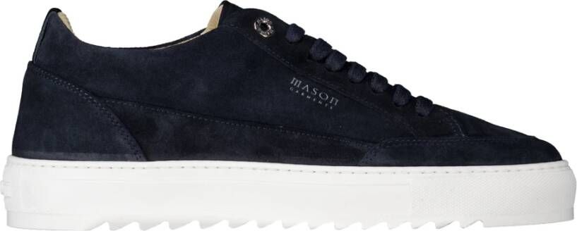Mason Garments Lage Sneakers Heren Tia Nativo Maat: 46 Materiaal: Suède Kleur: Blauw