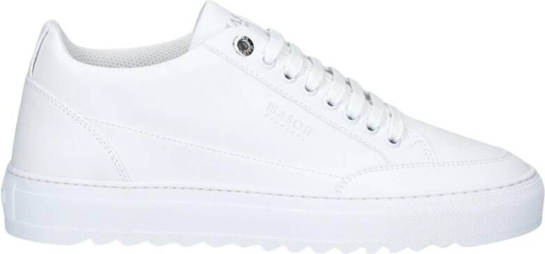 Mason Garments Lage Sneakers Heren Tia Nuovo Maat: 47 Materiaal: Leer Kleur: Wit