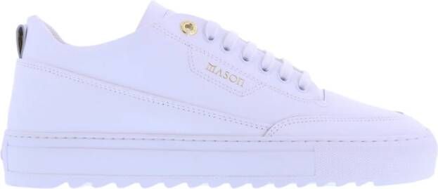 Mason Garments Leren Sneaker Torino Stijl Wit Heren