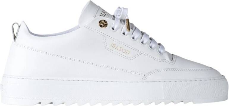 Mason Garments Leren Sneaker Torino Stijl Wit Heren