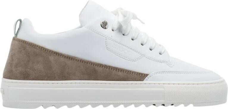 Mason Gar ts Wit Taupe Klassieke Italiaanse Stijl Schoen