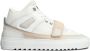 Mason Garments Witte Leren Mid Sneakers White Heren - Thumbnail 6