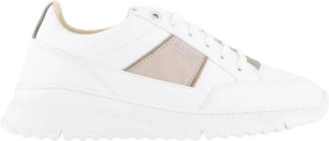 Mason Garments Witte Runner Sneaker voor Heren