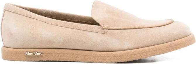 Max Mara Beige Loafer Schoenen voor Vrouwen