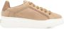 Max Mara Beige suède sneaker met leren details Beige Dames - Thumbnail 1