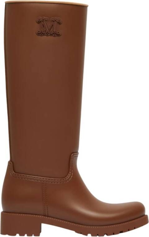 Max Mara Bruine laarzen voor stijlvolle outfits