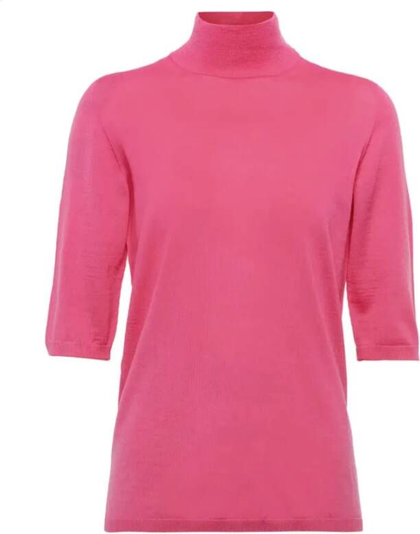 Max Mara Fuchsia Coltrui Trui Ellebooglengte Mouwen