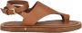 Max Mara Leren sandaal met rubberen zool Brown Dames - Thumbnail 1