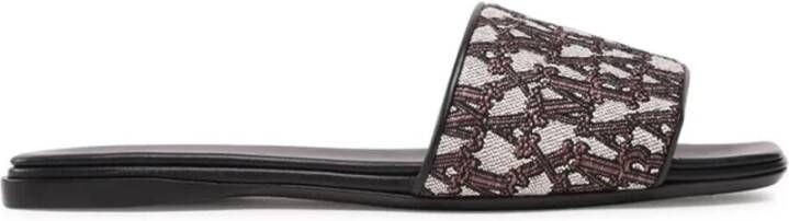 Max Mara Bruine Leren Slippers voor Dames Brown Dames