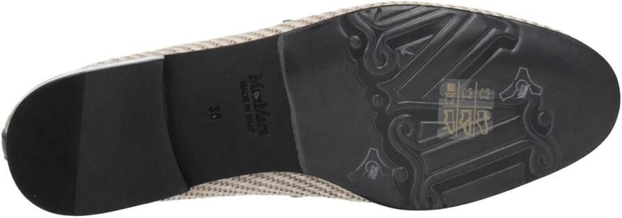 Max Mara Beige Slip-On Loafers met Front Logo - Foto 2