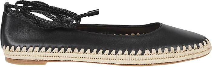 Max Mara Nappa en Raffia Ballerina's