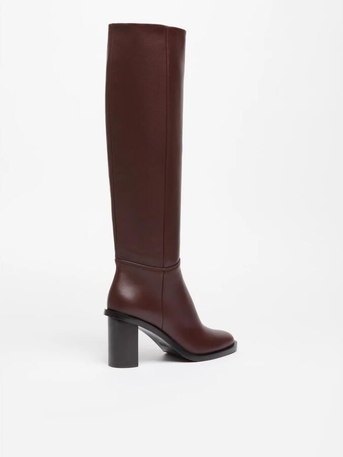 Max Mara Stivali Alti in Pelle 80mm - Foto 3