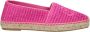Max Mara Roze Stoffen Espadrilles met Voorlogo - Thumbnail 1