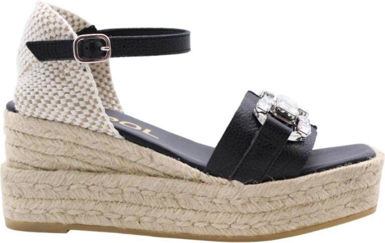 Maypol Verhoog je stijl met Spree Wedge Heels Black Dames