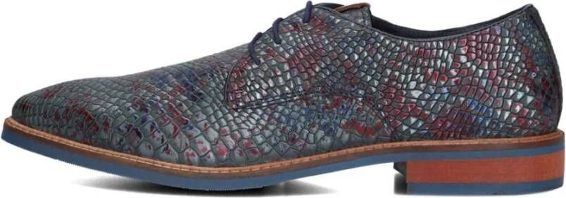 Mazzeltov Blauwe elegante herenschoenen