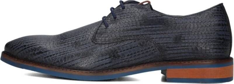 Mazzeltov Elegante Grijze Leren Nette Schoenen
