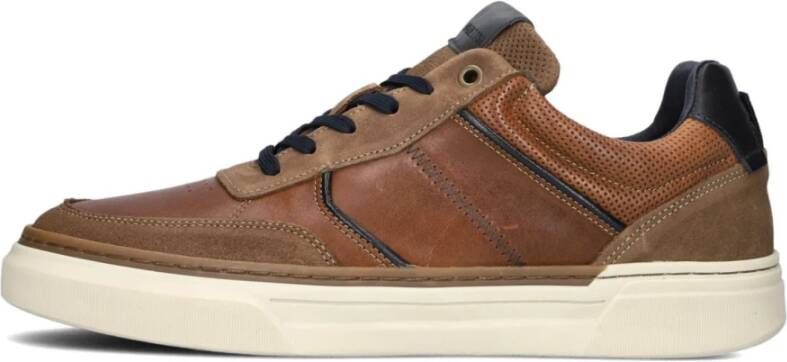 Mazzeltov Rome Sneakers Leer Heren Bruin - Foto 2