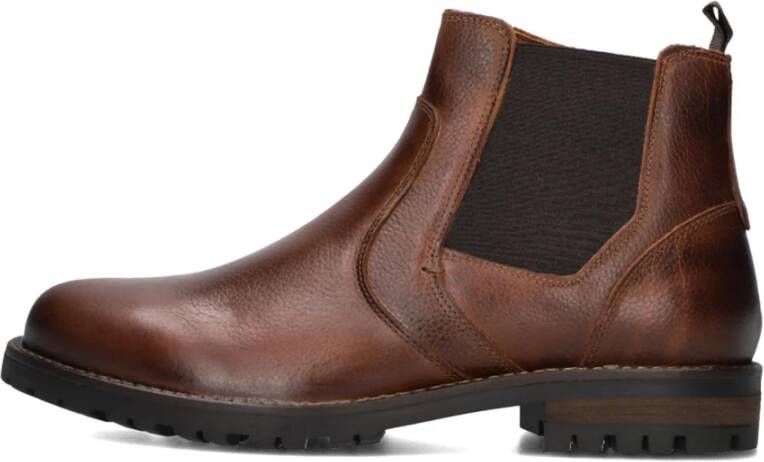MAZZELTOV Chelsea Boots Heren 550030 Maat: 40 Materiaal: Leer Kleur: Cognac - Foto 7