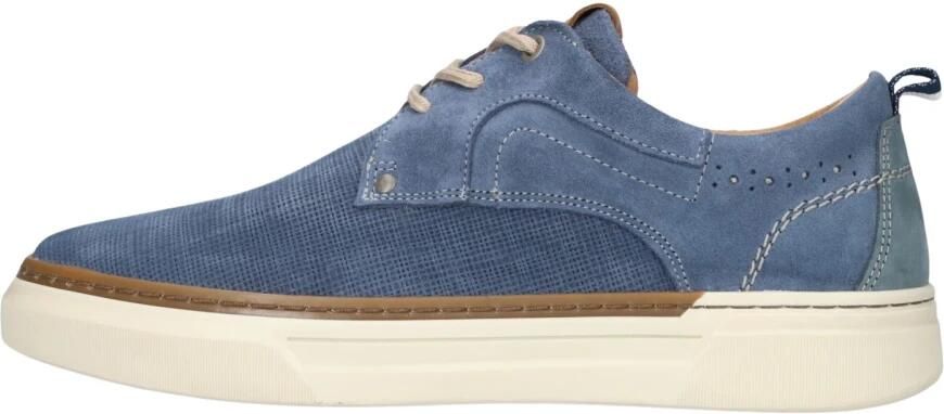 Mazzeltov Heren Lage sneakers Rome Blauw Suède - Foto 7