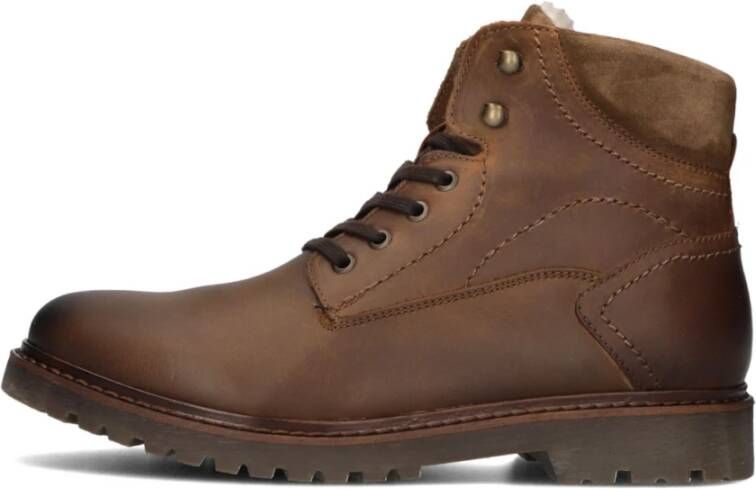 Mazzeltov Stijlvolle Cognac Veterschoenen