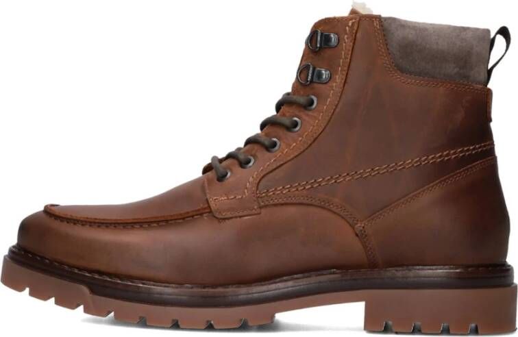 MAZZELTOV Veterboots Heren 460050 Maat: 45 Materiaal: Leer Kleur: Cognac - Foto 3