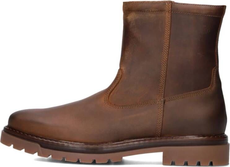 MAZZELTOV Enkelboots Heren 460060 Maat: 40 Materiaal: Leer Kleur: Cognac - Foto 3