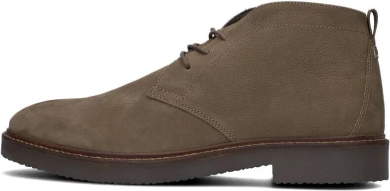 Mazzeltov Taupe Nubuck Veterschoenen Hudson