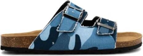 MC2 Saint Barth Blauwe Katoenen Sandalen