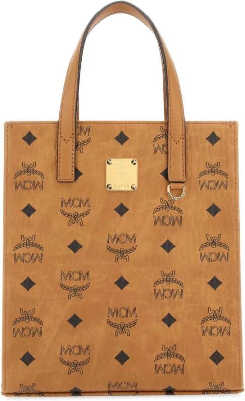 MCM Gedrukte canvas boodschappentas