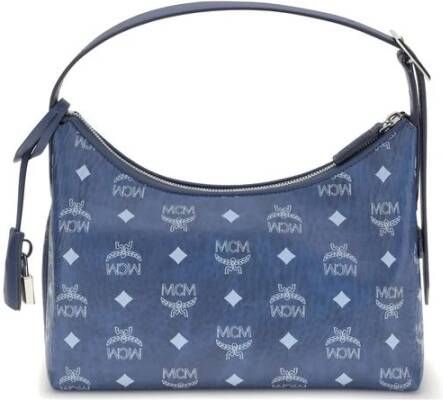 MCM Hobo Schoudertas met Hangslot Detail