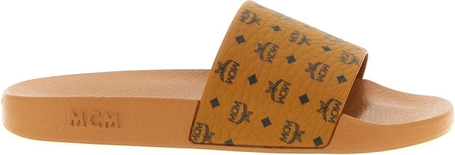 MCM Monogram Print Rubber Slides - Foto 3