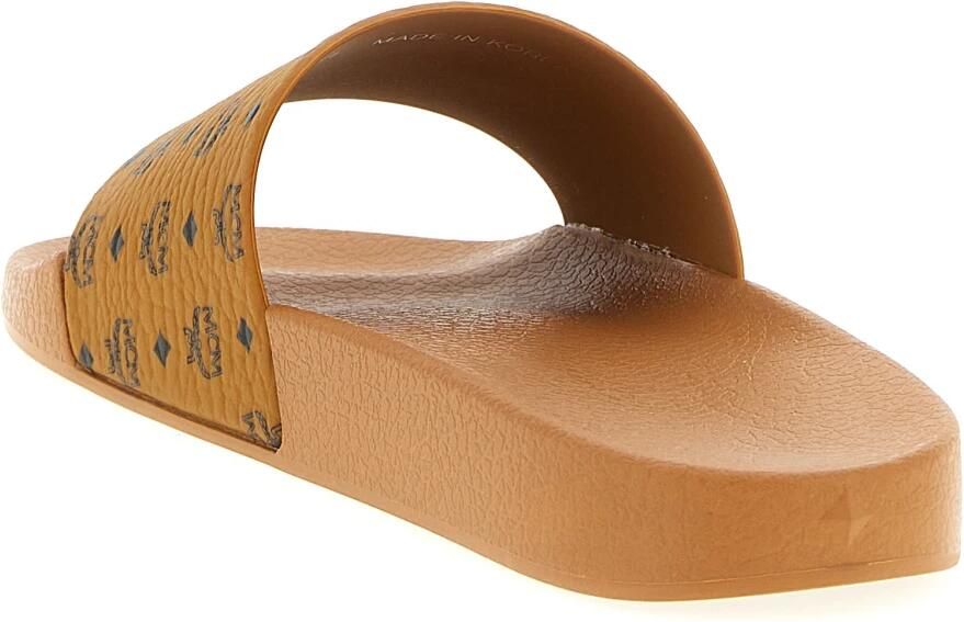MCM Monogram Print Rubber Slides - Foto 4