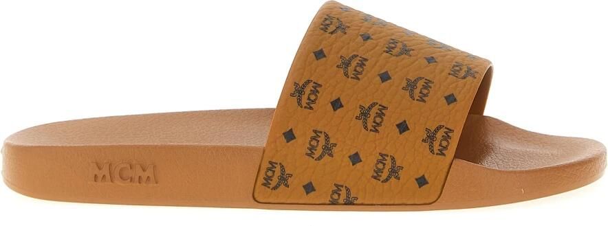 MCM Monogram Print Rubber Slides - Foto 2
