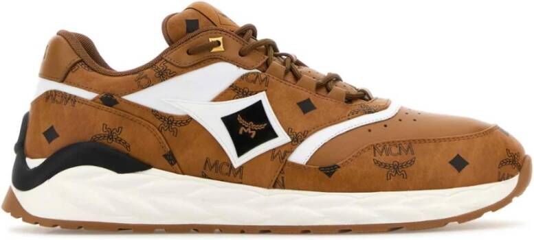 MCM Multicolor canvas Skywander sneakers