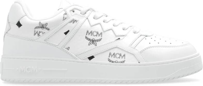 MCM Canvas Terrain Sneakers White Heren