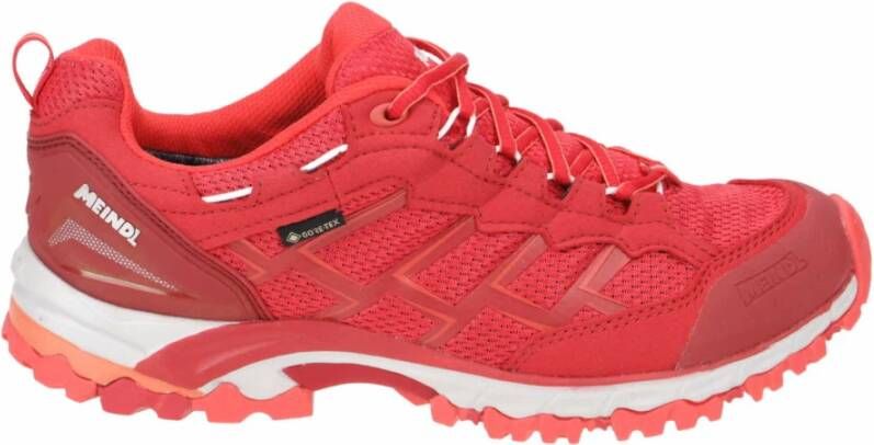 Meindl Casual veterschoenen voor dames in mediumrood