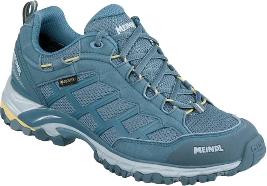 Meindl Caribe Lady GTX Wandelschoen Dames waterdichte lage wandelschoenen eisgrau gelb - Foto 2