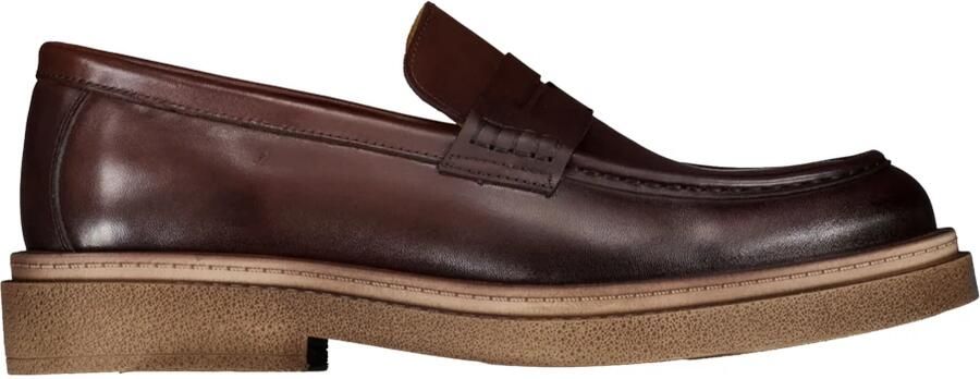Melik Schoenen Donkerbruin Aquila Loafers Donkerbruin - Foto 3