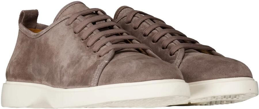 Melik Schoenen Taupe Date Veterschoenen Taupe