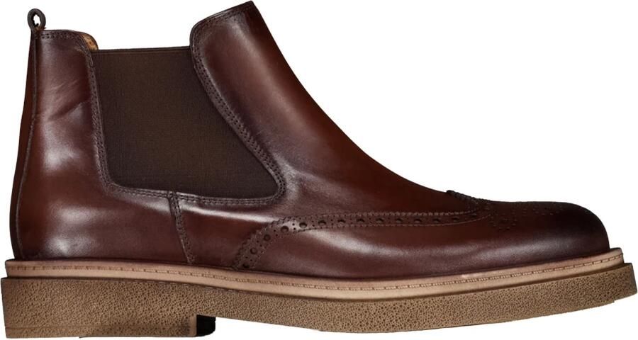 Melik Laarzen Donkerbruin Hercules Chelsea Boots Donkerbruin - Foto 3