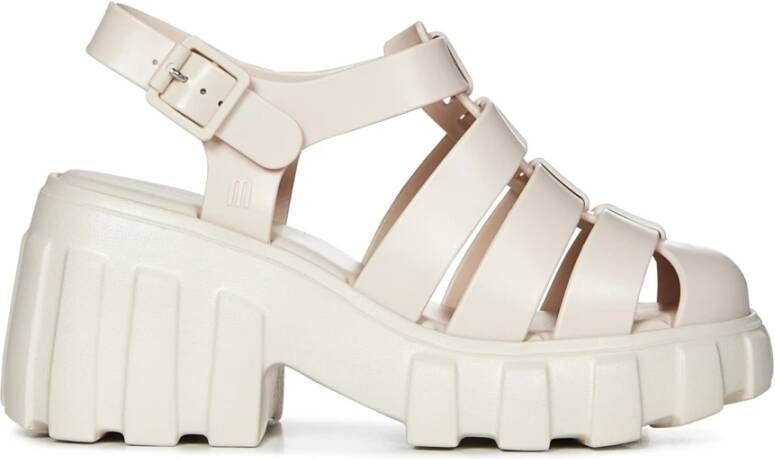 Melissa Beige Fisherman Sandals met Caged Design Beige Dames - Foto 4