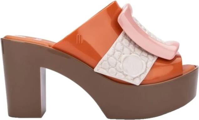 Melissa Nette schoenen Mule Buckle Up+Viktor and Rolf Orange